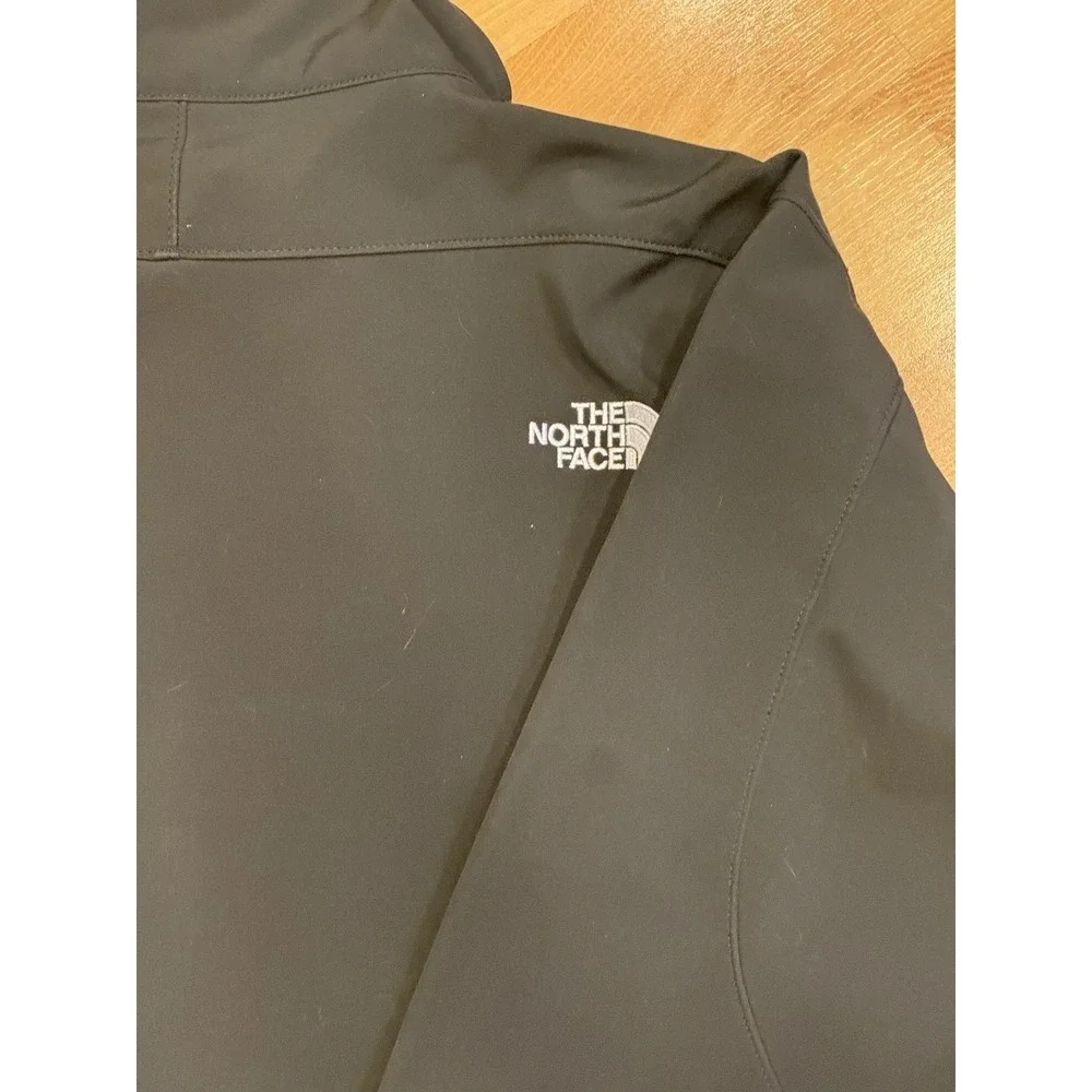 The North Face Apex Bionic Mens Softshell Jacket Black Windproof Full Zip XL